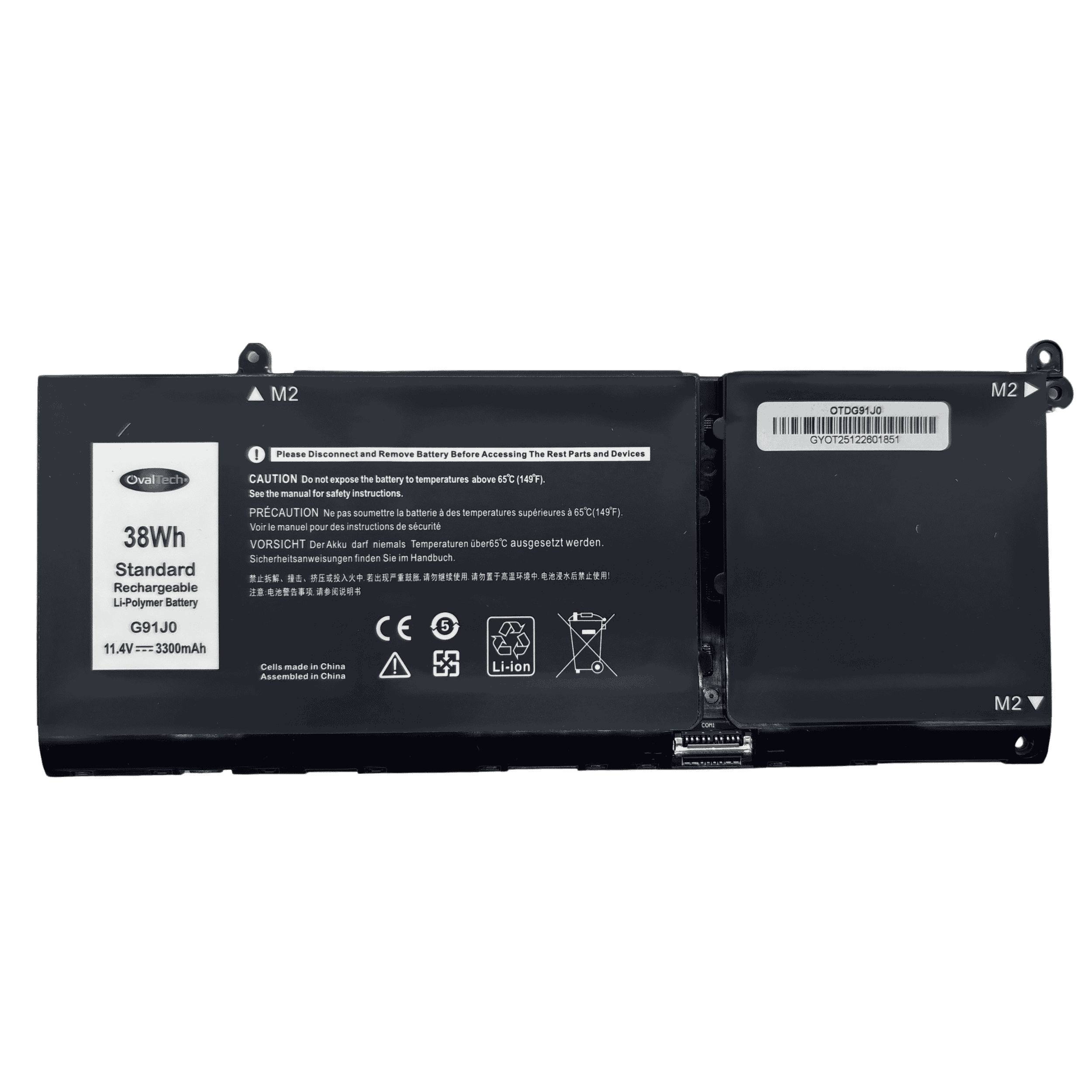Bater&iacute;as OVALTECH OTDG91J0